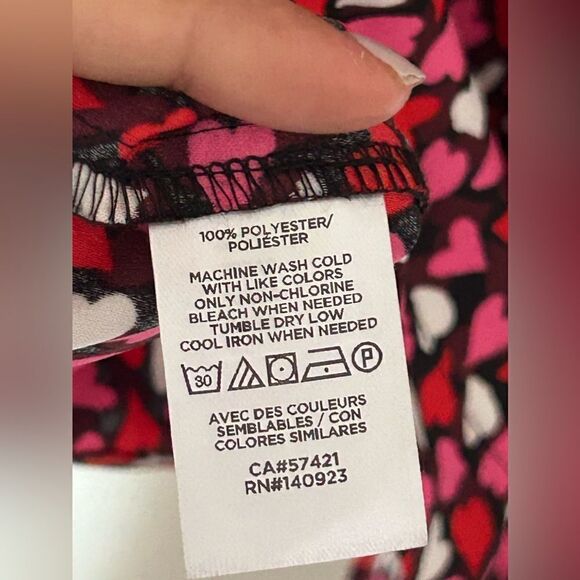 Loft Hearts Long Sleeves Belted Dress - Picture 10 of 11